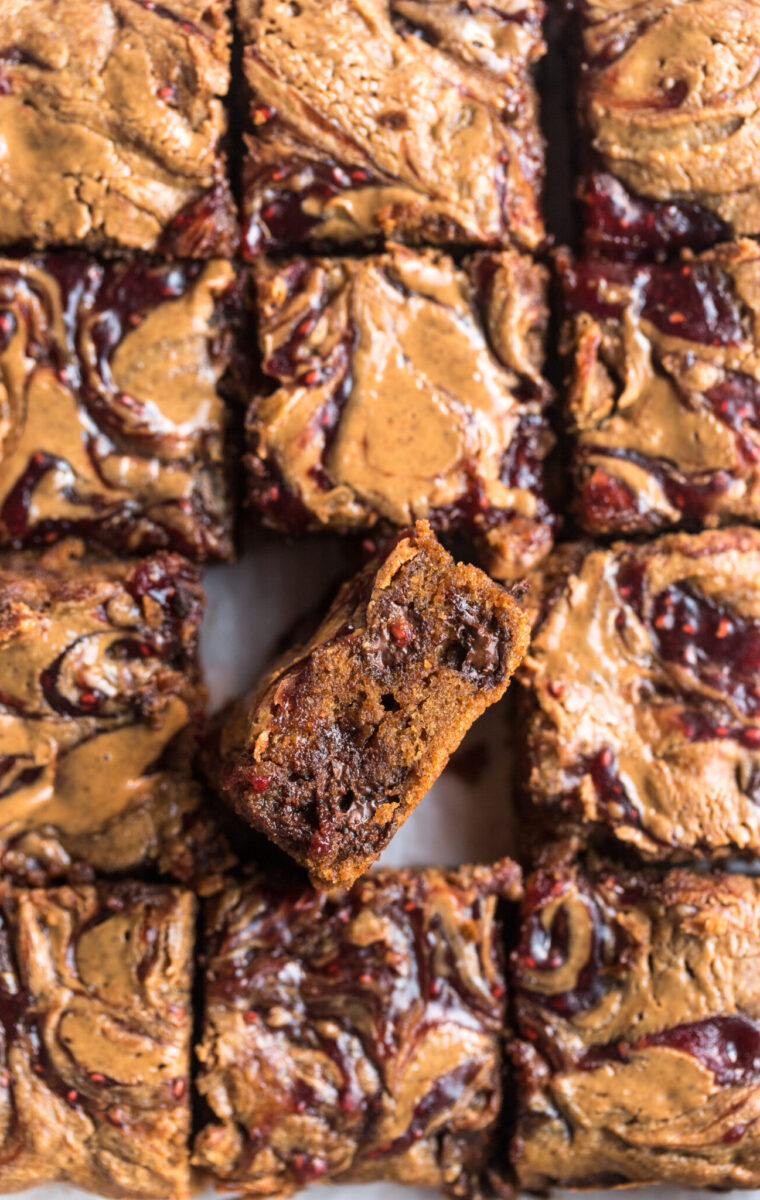 Raspberry Almond Flour Blondies (Dairy-Free, Gluten-Free)