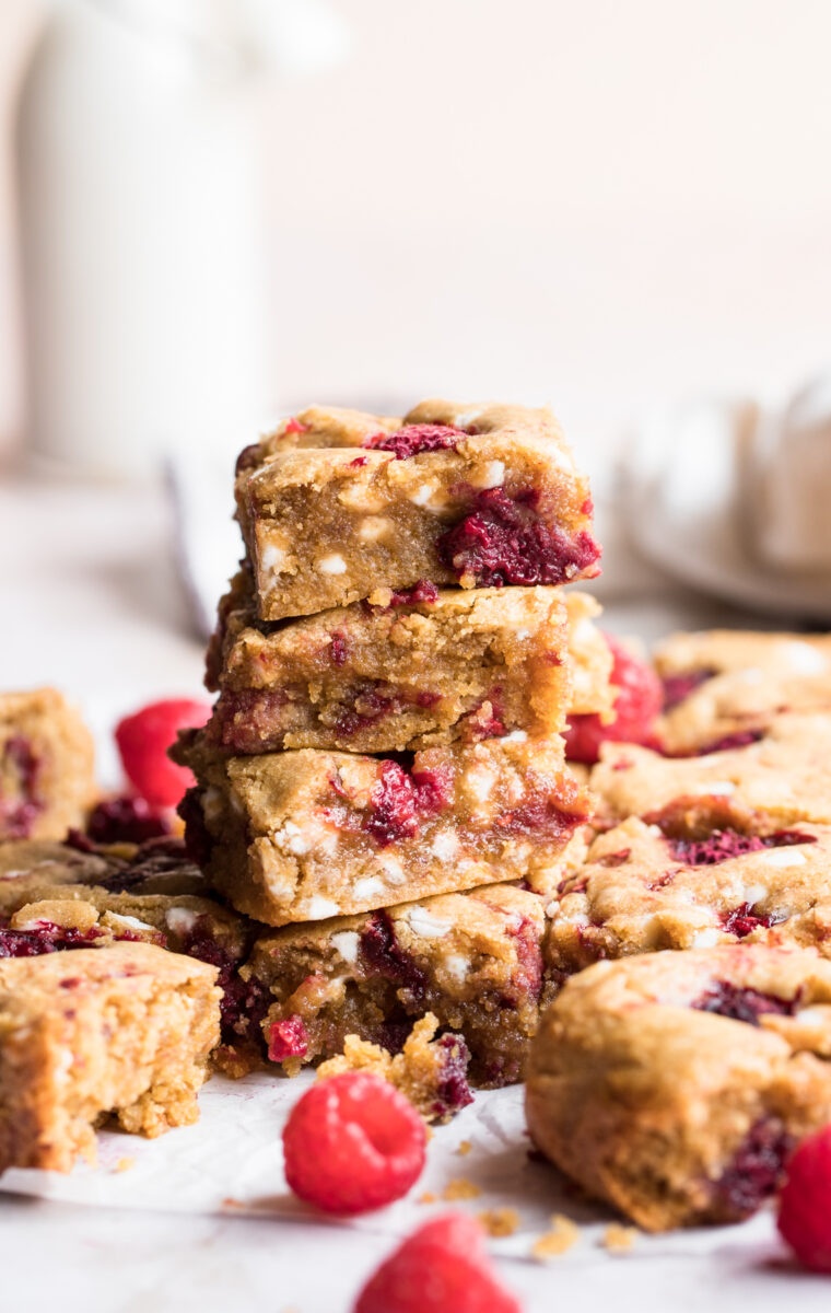 White Chocolate and Raspberry Blondies (Gluten-Free)