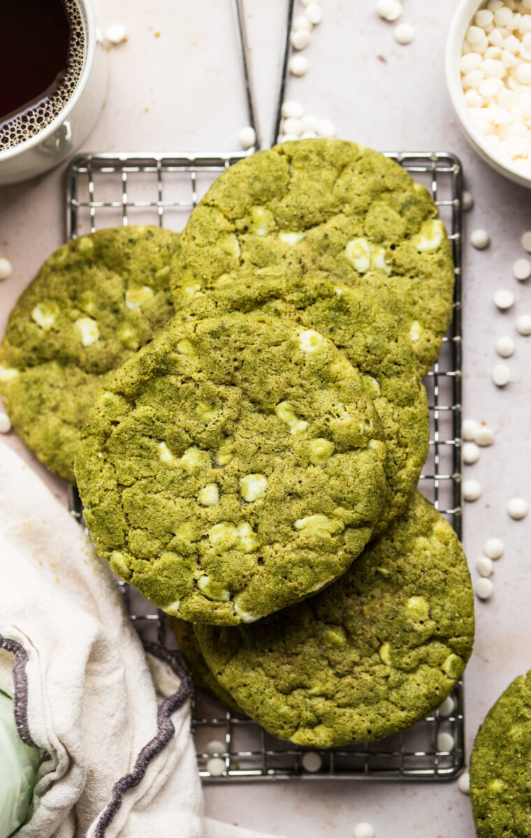 Matcha White Chocolate Cookies